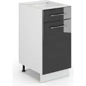 Vicco Fame-Line Keukenonderkast – 40 cm zonder werkblad Antraciet Hoogglans