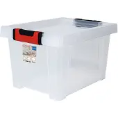 Eda Plastiques EDA 10444, Opbergbox CLiPSTOCK, 30 liter, PP, transparant