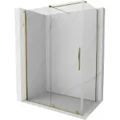Mexen Velar douchecabine schuifbaar 160 x 75 , transparant, goud - 871-160-075-01-50