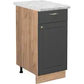 Vicco Fame-Line Keukenonderkast – 40 cm, WB Marmer Antraciet-goud