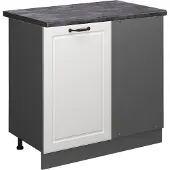 Vicco R-Line Hoekkast – 86 cm, WB Antraciet Wit Landhuis