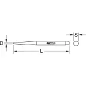 Ks Tools Centreerdoorn, 11 mm 1560352