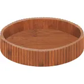 Wenko Bamboe draaiplateau met rand - Ø29 cm