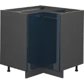 Vicco Hoekkast Fame-Line Donkerblauw hoogglans 80.5 cm zonder werkblad, Model 48813