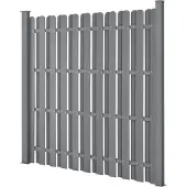 Neu.holz HKC Tuinscherm schutting met palen - grijs