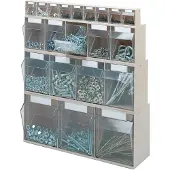 Lockweiler Opbergbakstelling | H77xB600xD63mm | 9 x A | kunststof wit | 1 stuk - 1500913 1500913