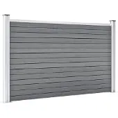 vidaXL Schutting 353x106 cm HKC grijs