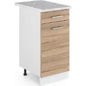 Vicco R-Line Keukenonderkast – 40 cm, WB Marmer Sonoma