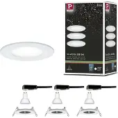 Paulmann 92980 LED-inbouwlamp Set van 3 stuks LED GU10 19.5 W Wit (mat)