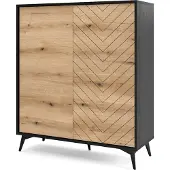 Selsey Dressoir Renée 2 deurs | spaanplaat naturel 104x119x39 cm dressoirs | NADUVI
