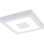 Eglo Iphias Wand/Plafondlamp Wit - IP44 - 22,5 x 22,5 cm
