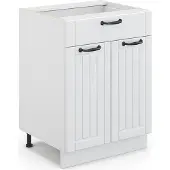 Vicco Fame-Line Keukenonderkast – 60 cm met lade, zonder werkblad Wit Landhuis