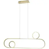 Toolight Gouden hanglamp - verstelbaar - met afstandsbediening - energiezuinig LED - luxe design