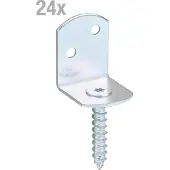 Alberts Vlechtwerkschermhouder 83 x 32 x 30 x 38 mm galvanisch geel verzinkt L-vorm - 213442