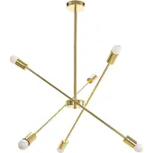 Toolight App1115-6Cp Hanglamp Goud 57,5X72X57,5Cm