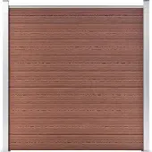vidaXL Schutting 1737x186 cm HKC bruin