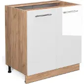 Vicco Fame-Line Keukenonderkast – 80 cm met legplank, zonder werkblad Wit Hoogglans