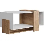 Vicco Salontafel Aven Eik wit/goud 91.8 x 49 cm, Model 54387