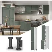 Vicco Fame-Line Apotheekkast – 30 cm Groen-Goud Landhuis