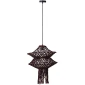 Ptmd Hanglamp Milley - 45x45x57 cm - Katoen - Bruin