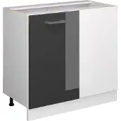 Vicco R-Line Hoekkast – 86 cm zonder werkblad Antraciet Hoogglans
