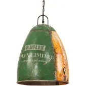 vidaXL Hanglamp industrieel rond 25 W E27 32 cm meerkleurig