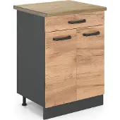Vicco Keukenonderkast R-Line Krachtige eik goud 60 cm , AP Eik, Model 46391