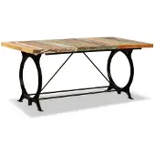 vidaXL Eettafel 180 cm massief gerecycled hout