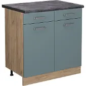 Vicco R-Line Keukenonderkast – 80 cm, WB Antraciet Blauw-grijs