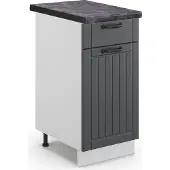 Vicco Fame-Line Keukenonderkast – 40 cm, WB Antraciet Antraciet landhuis