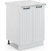 Vicco Keukenonderkast Fame-Line Wit Landhuis 60 cm , WB Marmer, Model 46552