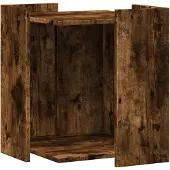 vidaXL Kattenbakkast 42x42x51 cm bewerkt hout gerookt eikenkleurig
