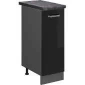 Vicco Apotheekkast R-Line Zwart hoogglans 30 cm , WB Antraciet, Model 45509