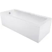 Mexen Cubik rechthoekig bad 130 x 70 met omkasting, wit - 55031307000X