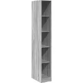 vidaXL Kledingkast 30x50x200 cm bewerkt hout grijs sonoma eikenkleur
