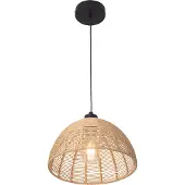 Lux.pro Design hanglamp Romsey E27 zwart en beige