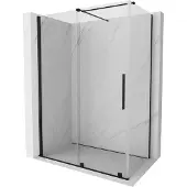 Mexen Velar douchecabine schuifdeur 160 x 70 , transparant, zwart - 871-160-070-01-70