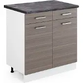 Vicco R-Line Keukenonderkast – 80 cm, WB Antraciet Edel grijs