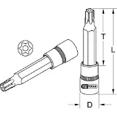 Ks Tools 918.1740 9181740 Tamper Torx Verwisselbare kop 1/2 TB 10 1/2