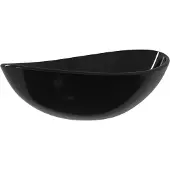 vidaXL Wasbak 54,5x35x15,5 cm gehard glas zwart