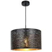 Globo Zwarte hanglamp Tunno Ø 38cm