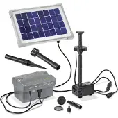 Esotec Palermo LED 101775 Pompset op zonne-energie Met verlichting, Met accu-opslag 330 l/h