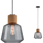 Paulmann Elia 79739 Hanglamp LED E27 20 W Kurk, Rook, Zwart