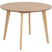 Ebuy24 basic Crow Eettafel - Ø 105 cm - Eiken