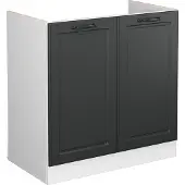 Vicco R-Line Wastafelkast – 80 cm zonder werkblad Antraciet landhuis