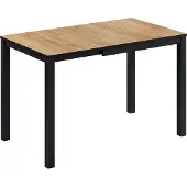 Vicco Eettafel Granny Eiken/Antraciet 80-120 x 70 cm Uitschuifbaar, Model 50576