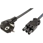 Bachmann installatiestekker stroomkabel - Wieland GST18 - CEE 7/7 / zwart - 5 meter