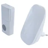 Enzo Chacon Draadloze deurbel set 100m plug-in batterijloos wit - 8415111