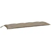 vidaXL Tuinbankkussen 150x50x7 cm oxford stof taupe