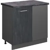 Vicco R-Line Hoekkast – 86 cm WB Antraciet Zwart beton